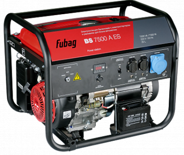 Бензиновый генератор Fubag BS 7500 A ES (электростартер, коннектор автоматики)